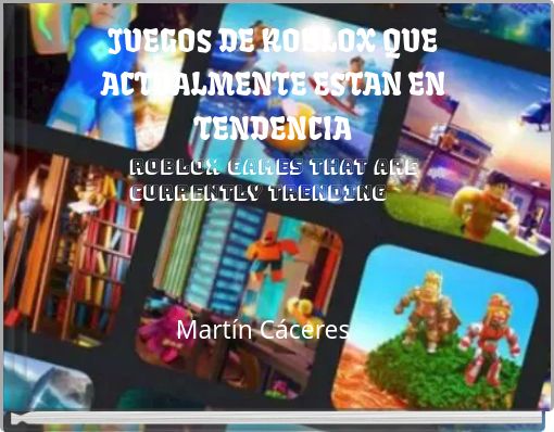 Front cover of 'JUEGOS DE ROBLOX QUE ACTUALMENTE ESTAN EN TENDENCIA' 