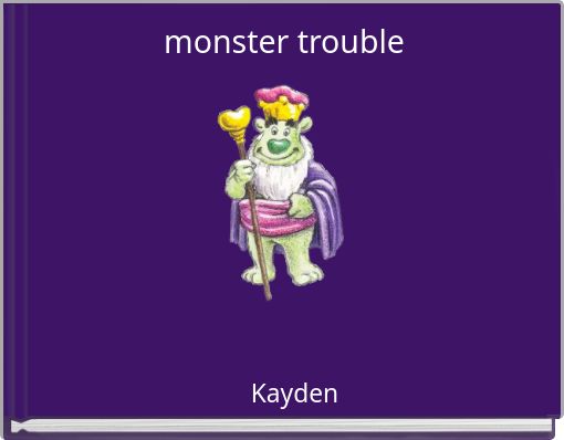 Front cover of 'monster trouble' 