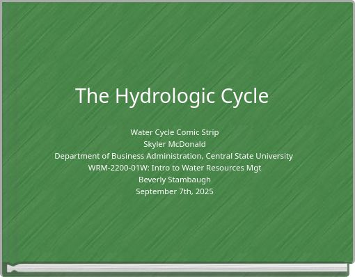 The Hydrologic Cycle