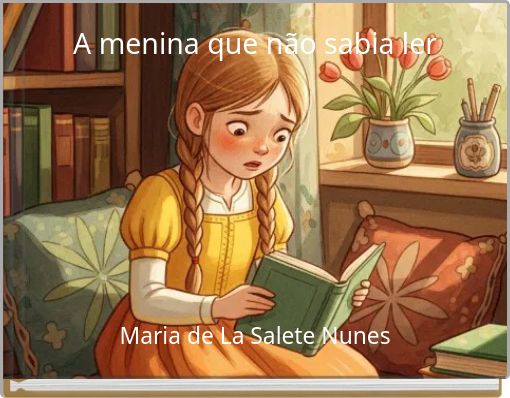 Front cover of 'A menina que não sabia ler' 