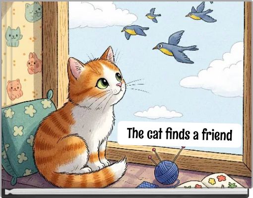 The cat finds a friend