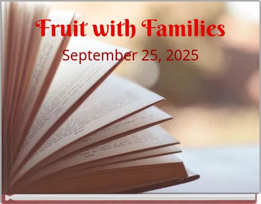 Fruit with Families September 25, 2025