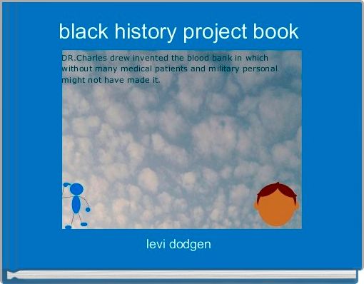 Front cover of 'black history project book ' 