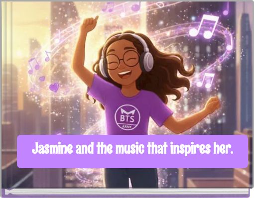Front cover of 'Jasmine and the music that inspires her.' 