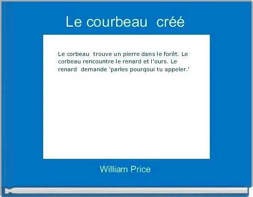 Le courbeau  créé