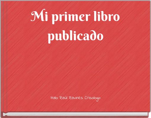 Mi primer libro publicado