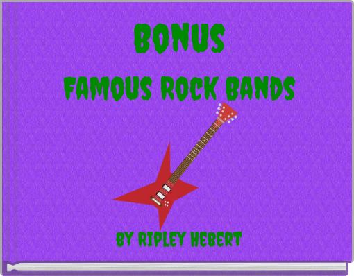 Front cover of 'Bonus Famous Rock Bands' 