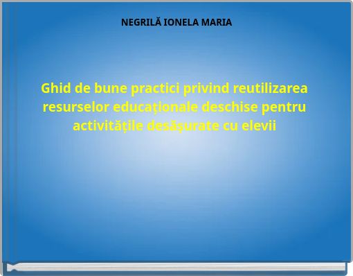 NEGRILĂ IONELA MARIA