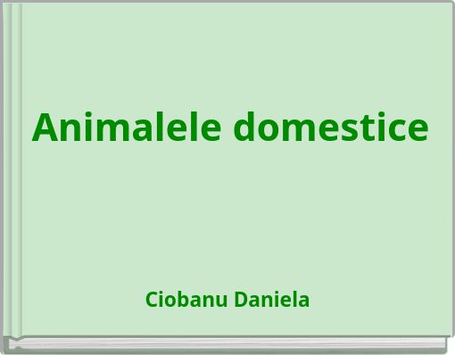 Animalele domestice
