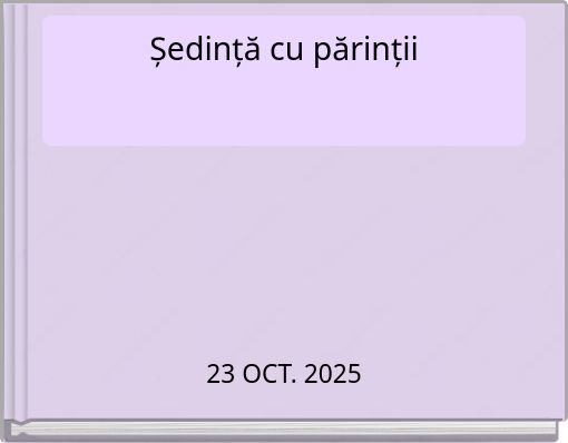 Ședință cu părinții