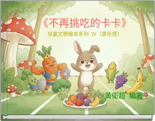 Front cover of '《不再挑吃的卡卡》 兒童文學繪本系列 IV（責任感）' 