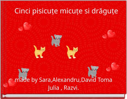 Cinci pisicuțe micuțe si drăguțe