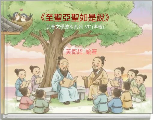 Book Cover for: 《至聖亞聖如是說》 兒童文學繪本系列 VII (孝親)