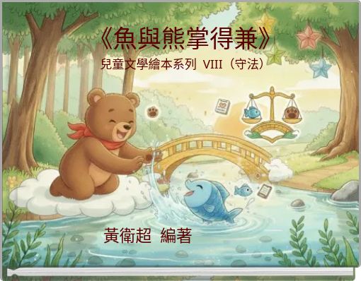 Book Cover for: 《魚與熊掌得兼》 兒童文學繪本系列 VIII（守法）