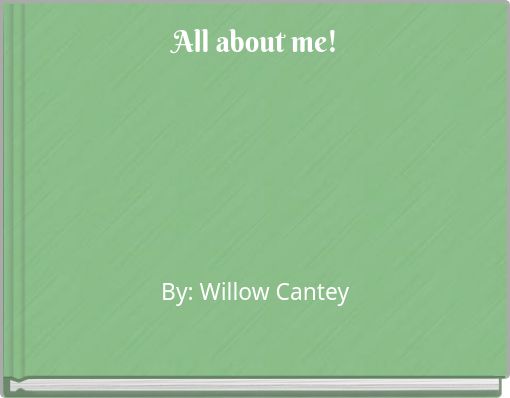 Book Cover for: All about me!