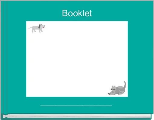 Front cover of 'Booklet' 