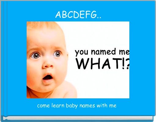 Front cover of 'ABCDEFG..' 