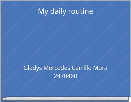 Front cover of 'My daily routine' 