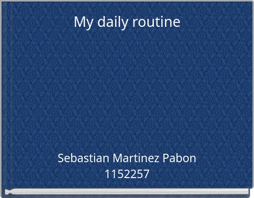 Front cover of 'My daily routine' 