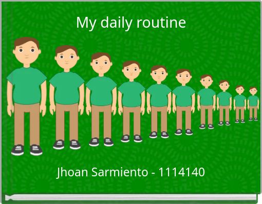 Front cover of 'My daily routine' 
