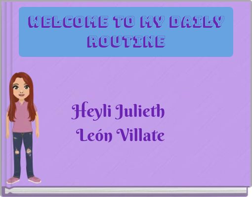 Front cover of 'Welcome to my daily routine' 