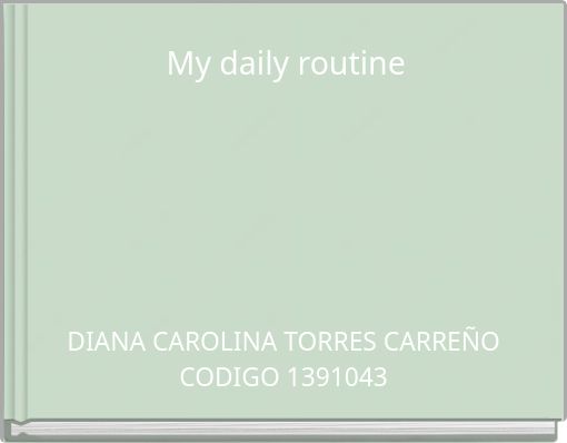 Front cover of 'My daily routine' 