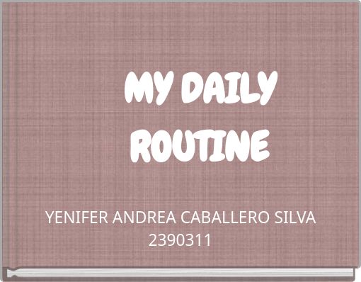 Front cover of 'MY DAILY ROUTINE' 