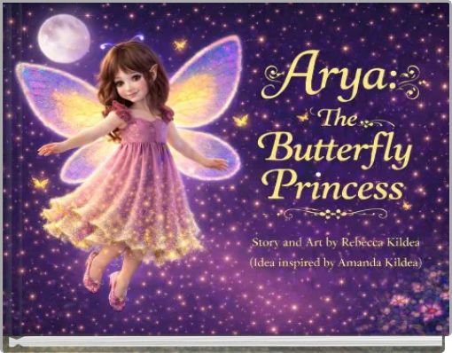 Front cover of 'Arya: The Butterfly Princess' 