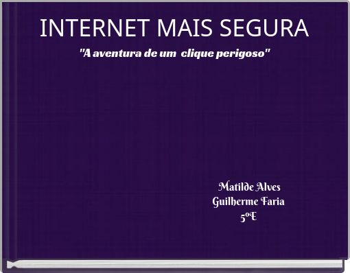 Front cover of 'INTERNET MAIS SEGURA 