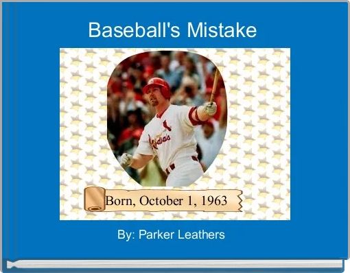 Book Cover for: Baseball's Mistake 