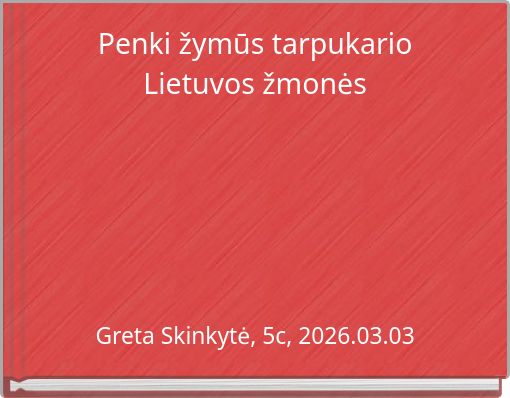 Penki žymūs tarpukario Lietuvos žmonės