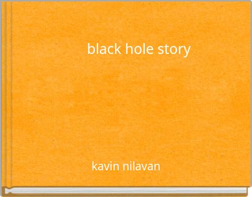 Front cover of 'black hole story' 