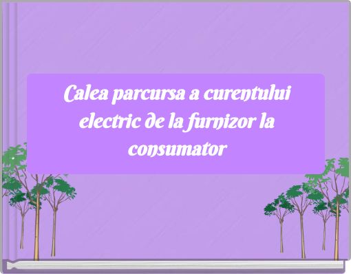 Calea parcursa a curentului electric de la furnizor la consumator