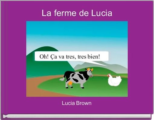 Front cover of 'La ferme de Lucia' 