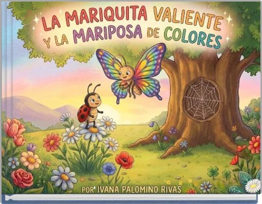 Front cover of 'La mariquita valiente y la mariposa de colores' 