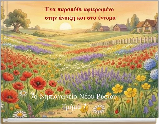 Ένα παραμύθι αφιερωμένο στην άνοιξη και στα έντομα
