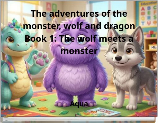 The adventures of the monster, wolf and dragon Book 1: The wolf meets a monster