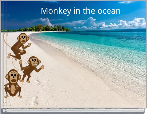Monkey in the ocean