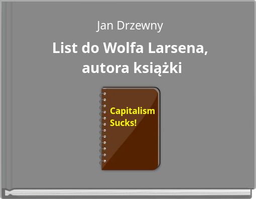 List do Wolfa Larsena, autora książki