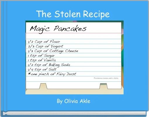 Front cover of 'The Stolen Recipe ' 