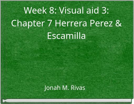 Week 8: Visual aid 3: Chapter 7 Herrera Perez & Escamilla