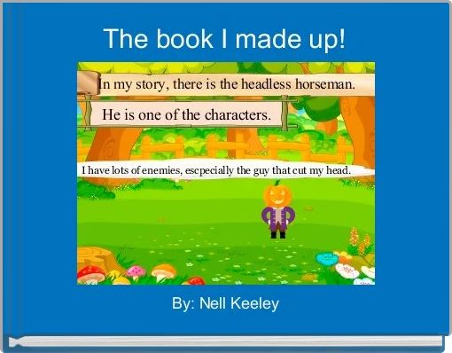 Front cover of 'The book I made up!' 