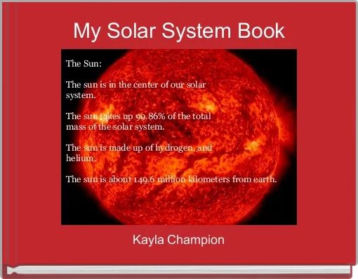 My Solar System Book