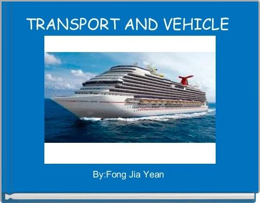 Front cover of 'TRANSPORT AND VEHICLE ' 