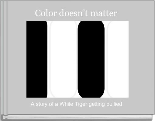 Front cover of 'Color doesn't matter ' 