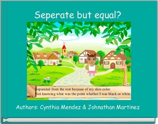 Book Cover for: Seperate but equal? 