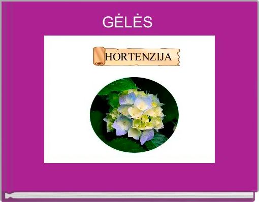 Front cover of 'GĖLĖS ' 