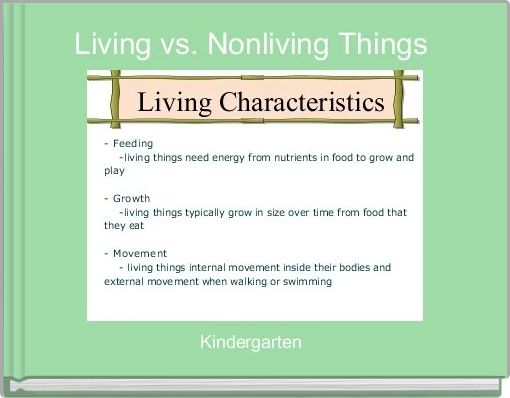 Living vs. Nonliving Things 