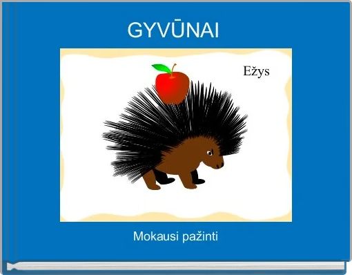 Front cover of 'GYVŪNAI ' 