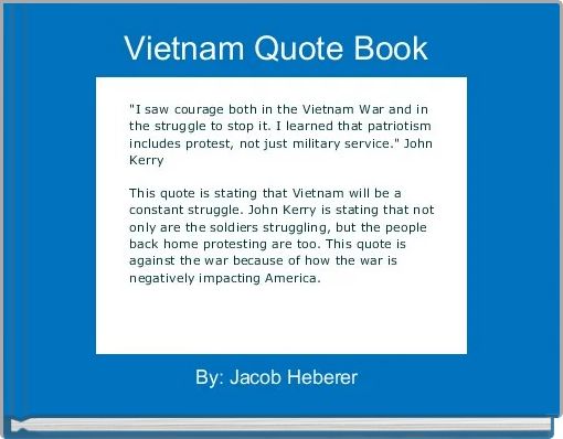 Front cover of 'Vietnam Quote Book ' 